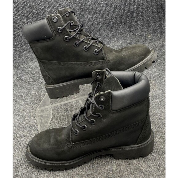 Timberland JUNIOR Youth Size 4M Black 6-Inch Classic Boots Primaloft Insulated - Picture 2 of 13